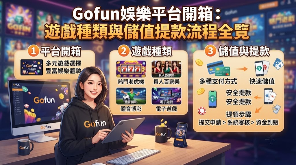 遊戲種類與儲值提款流程全覽